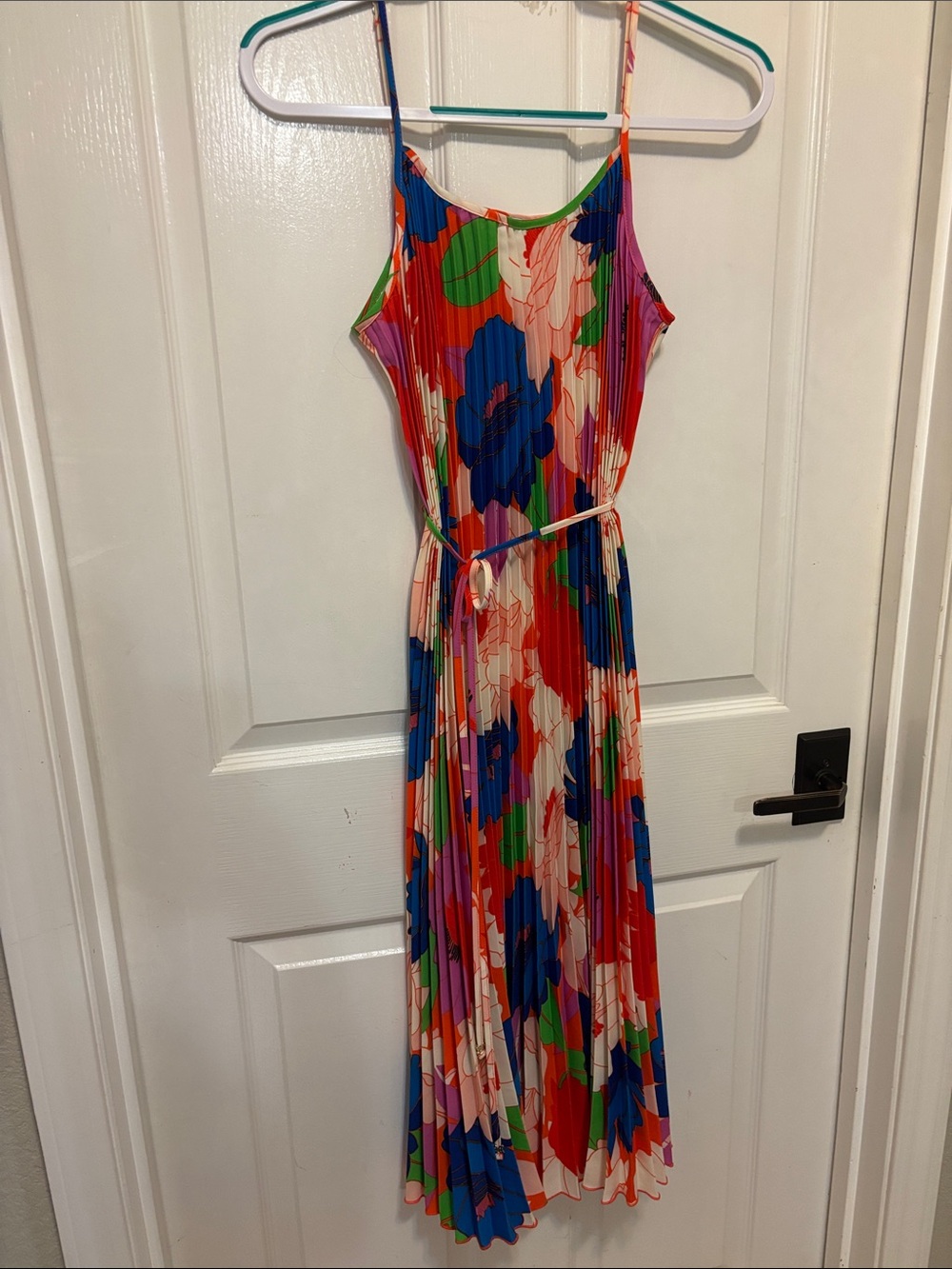 Sam Edelman sz small Floral Pleated Maxi Dress - Multicolor NWOT